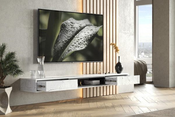 Изображение товара Тумба Woodville ТВ Делора 1.8м (оникс/файерстоун)