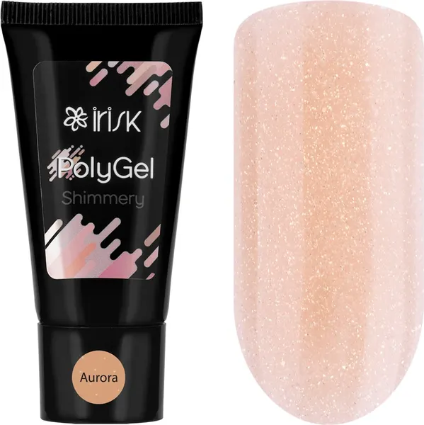 Изображение товара Моделирующий гель для ногтей IRISK Shimmery PolyGel тон 06 Aurora (30г, в тубе)