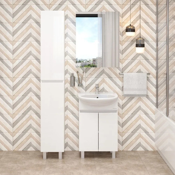 Изображение товара Тумба с умывальником Onika Милтон 60 106146 + Santek Миранда 80 1WH302251