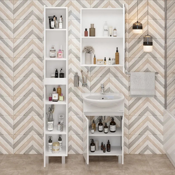 Изображение товара Тумба с умывальником Onika Милтон 60 106146 + Santek Миранда 80 1WH302251