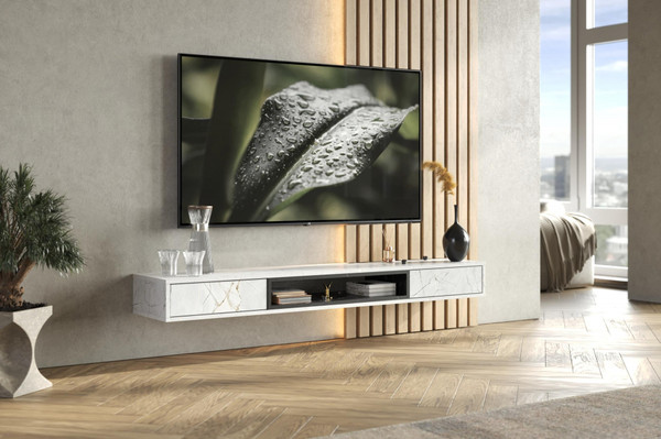 Изображение товара Тумба Woodville ТВ Делора 1.6м (оникс/файерстоун)