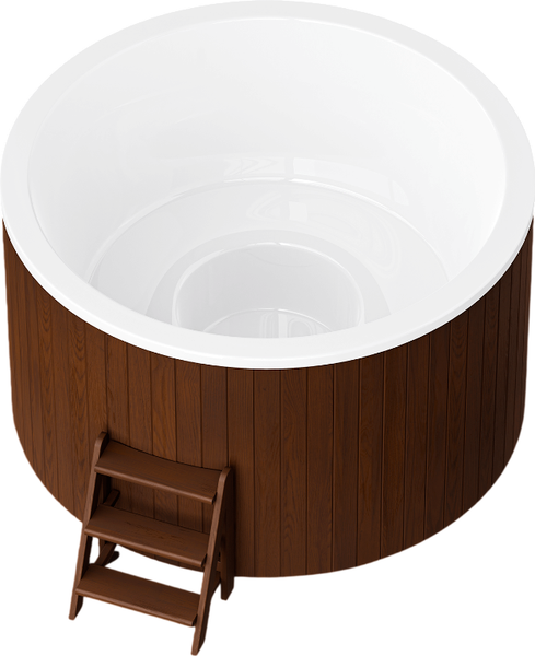 Изображение товара Купель Polarspa Comfort термососна 195 Cold (темный, с аэромассажем и хромотерапией)