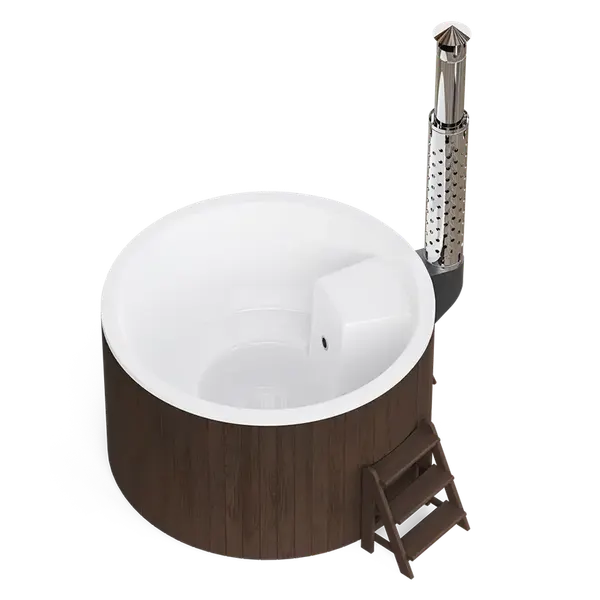 Изображение товара Купель Polarspa Elite термососна 200 (темный, с утеплением композитной чаши)