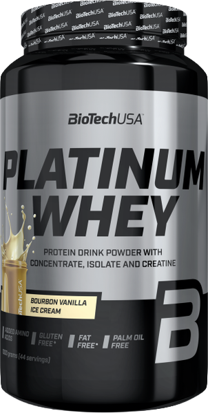 Протеин BioTechUSA Platinum Whey (1кг, мороженое бурбонская ваниль) — фото 3