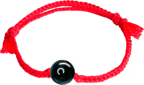 Изображение товара Браслет Wolves Красная нить с шерл турмалином черным 2028