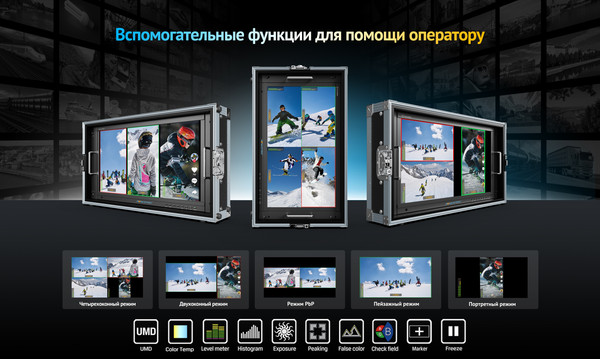 Изображение товара Видеомонитор Avmatrix BDM215-Q с квадратором / 32449