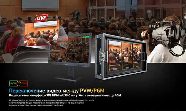 Изображение товара Видеомонитор Avmatrix BDM215-Q с квадратором / 32449