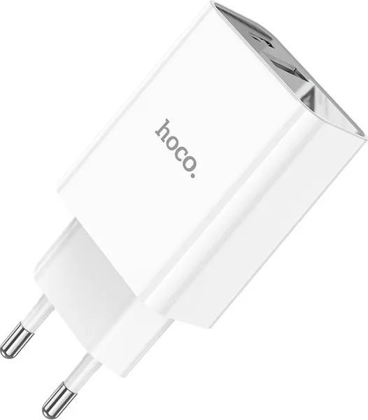 Изображение товара Адаптер питания сетевой Hoco C100A 20W USB A+C (белый)