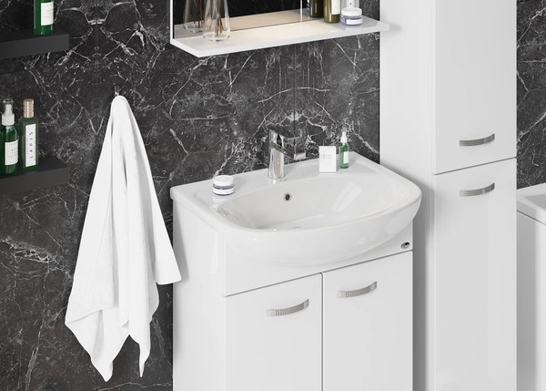 Изображение товара Тумба с умывальником Onika Коралл 60.10 106149 + Rosa Уют 60