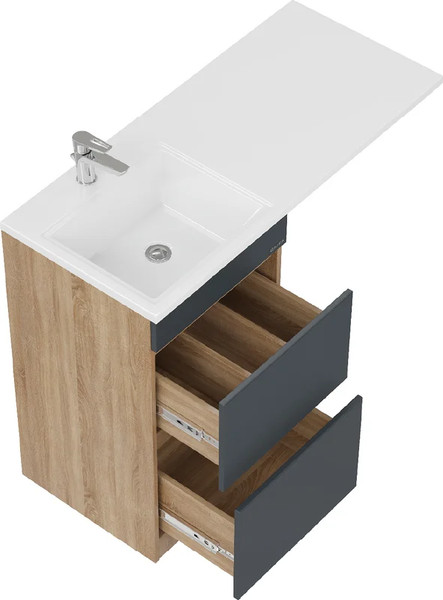 Изображение товара Тумба с умывальником Onika Милтон 58 105806 + Madera Kamilla 120 R