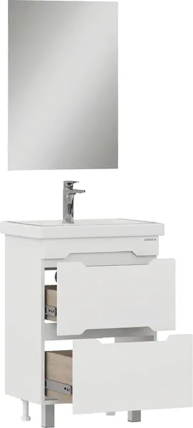 Изображение товара Тумба с умывальником Onika Айленд 60 106160 + Kirovit Фостер 60