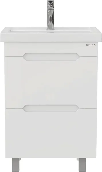 Изображение товара Тумба с умывальником Onika Айленд 60 106160 + Kirovit Фостер 60