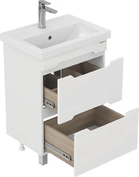 Изображение товара Тумба с умывальником Onika Айленд 60 106160 + Kirovit Фостер 60