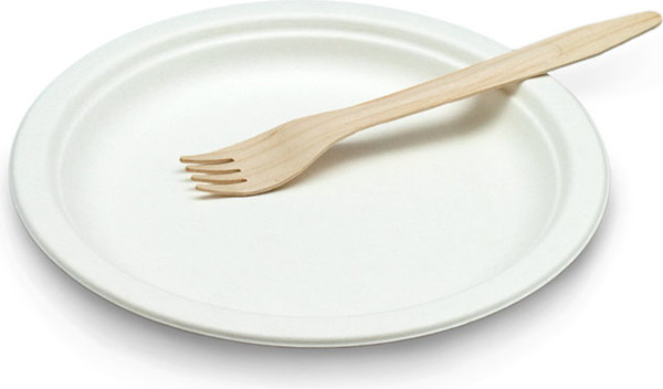 Изображение товара Набор одноразовых вилок Суперпак деревянные 165мм (100шт)