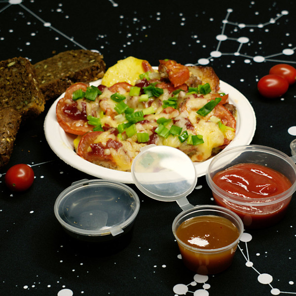 Изображение товара Набор одноразовых тарелок Суперпак ЭВ D=180мм растительное волокно (50шт, белый)