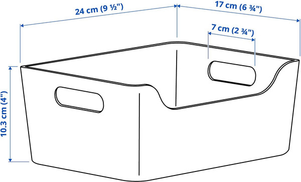 Изображение товара Контейнер для хранения Ikea Uppdatera 606.105.50 (красный/коричневый)