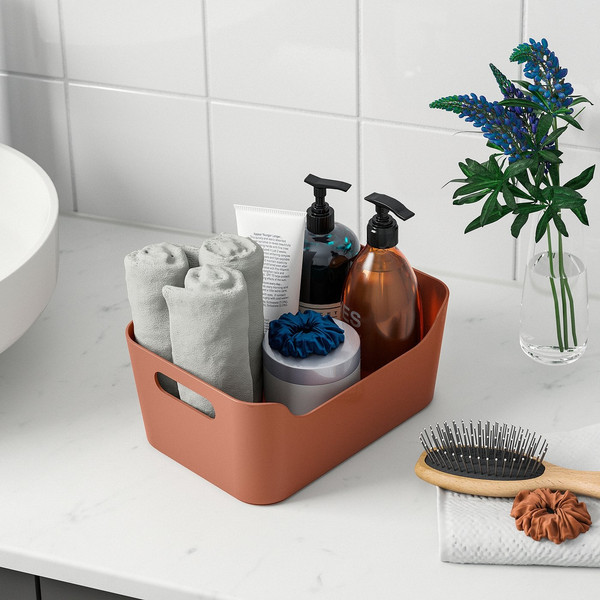 Изображение товара Контейнер для хранения Ikea Uppdatera 606.105.50 (красный/коричневый)