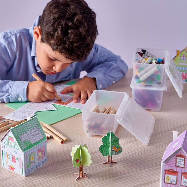 Изображение товара Набор контейнеров для хранения Ikea Glis 406.041.16 (3шт, прозрачный)