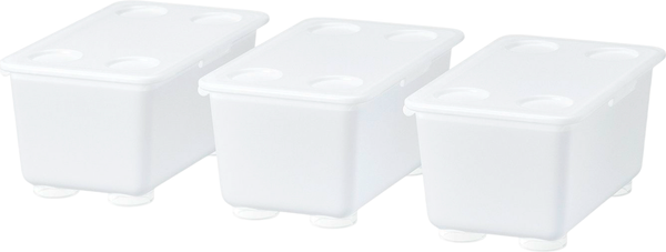 Изображение товара Набор контейнеров для хранения Ikea Glis 406.041.16 (3шт, прозрачный)