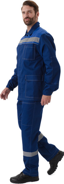 Изображение товара Комплект рабочей одежды УРСУС Ударник КОС317-002 (темно-синий/василек, 56-58/182-188)