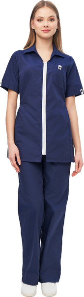 Изображение товара Костюм рабочий УРСУС Медицинский Глория 2 ТОР526-2-340 (56-58/158-164, темно-синий/белый)