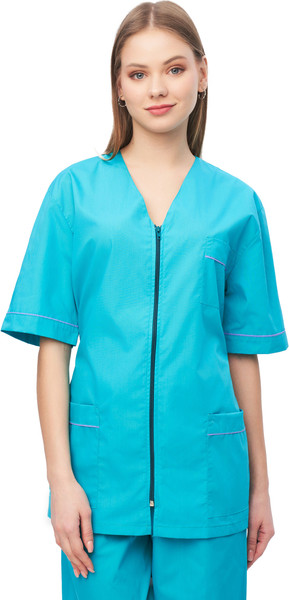 Изображение товара Костюм рабочий УРСУС Медицинский Глория ТОР526-100 (40-42/170-176, бирюзовый/сиреневый)