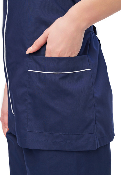 Изображение товара Костюм рабочий УРСУС Медицинский Глория ТОР526-016 (44-46/170-176, темно-синий/белый)