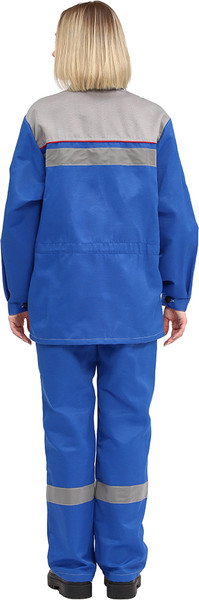 Изображение товара Комплект рабочей одежды УРСУС Ударник КОС530-038 (василек/светло-серый, 44-46/158-164)