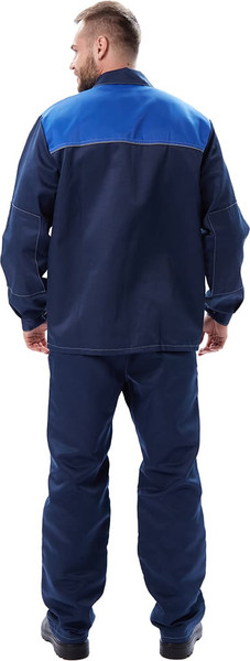 Изображение товара Комплект рабочей одежды УРСУС Дамаск КОС316-002 (темно-синий/василек, 56-58/182-188)