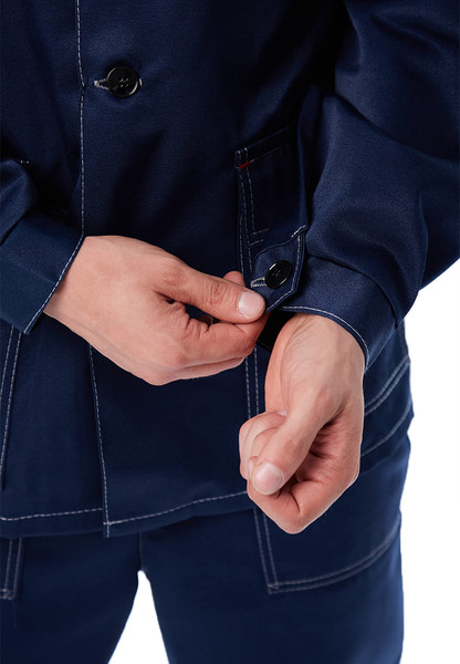 Изображение товара Комплект рабочей одежды УРСУС Дамаск КОС316-002 (темно-синий/василек, 56-58/182-188)