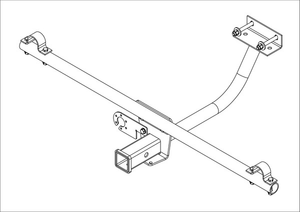 Изображение товара Фаркоп Avtos VAZ-71 (для Lada Urban, 2121, 21213, 21214, 2131, 2329 квадрат 50x50)