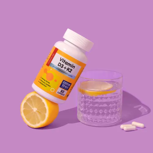 Изображение товара Мультивитаминный комплекс Chikalab D3 K2 2000 МЕ (60 капсул)