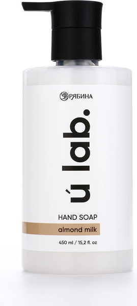 Изображение товара Мыло жидкое URAL LAB Миндальное молоко / 10856392 (450мл)