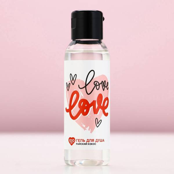 Изображение товара Гель для душа Чистое счастье Love. Кокос / 9887425 (100мл)