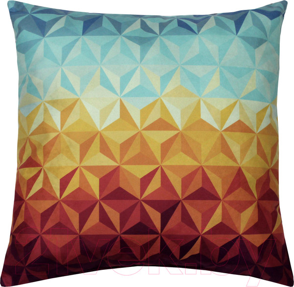 Изображение товара Подушка декоративная MATEX Fantasy 3D / 15-796 (бордовый/желтый/голубой)