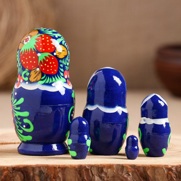 Изображение товара Матрешка сувенирная Sima-Land Синее платье / 5492844