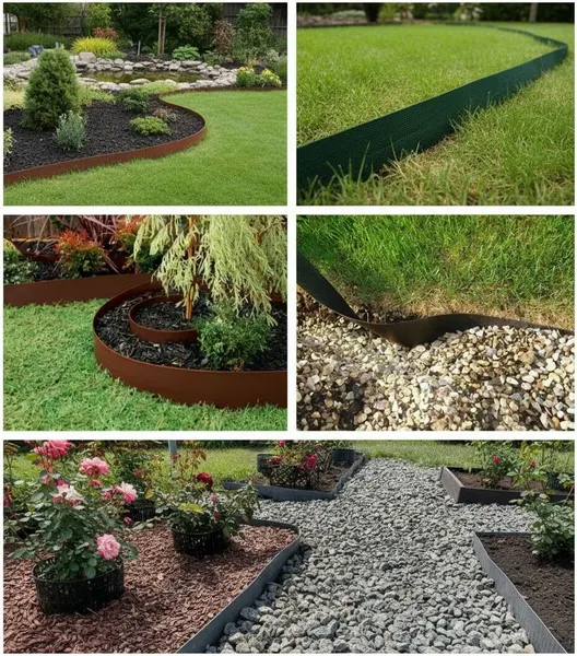 Изображение товара Бордюр садовый Агросетка-Юг Бордюр+ 10см х 10 м.п. (1.2мм, зеленый)