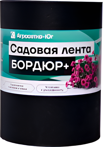 Изображение товара Бордюр садовый Агросетка-Юг Бордюр+ 10см х 10 м.п. (1.2мм, черный)