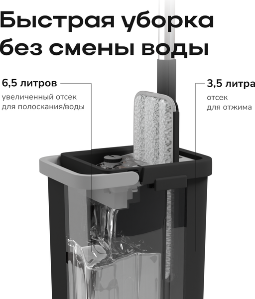Изображение товара Набор для уборки Zetter M 2.0 (черный)