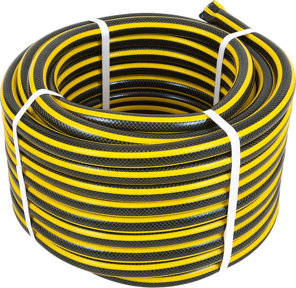 Изображение товара Шланг поливочный Жук Comfort 3/4" 3-х слойный / 325715-00 (25м, желтый)