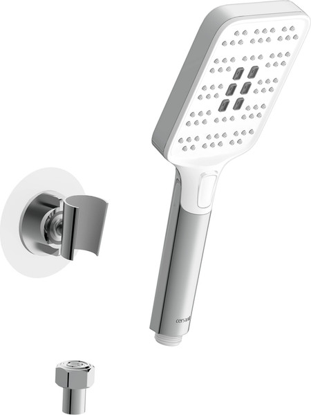 Изображение товара Смеситель Cersanit Flavis 64093 с душевым гарнитуром Ferro 64085