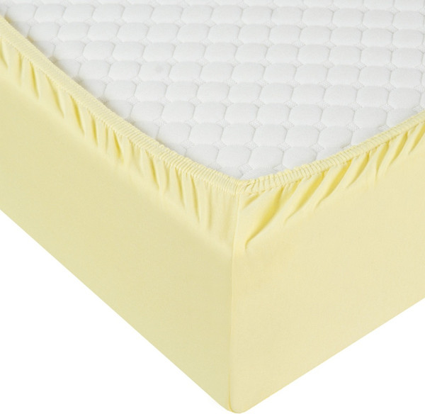 Изображение товара Простыня Milanika Желтая 140x200x20 (трикотаж)