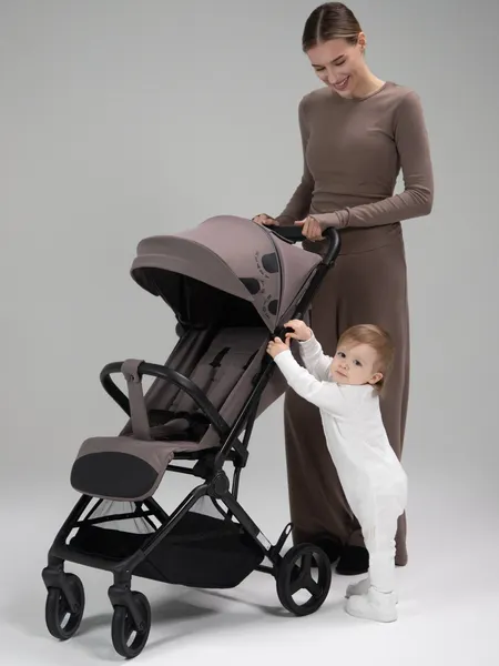 Изображение товара Детская прогулочная коляска Amarobaby Ride AB25-10RIDE/54 (темно-бежевый)