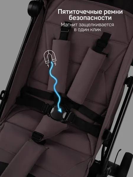 Изображение товара Детская прогулочная коляска Amarobaby Ride AB25-10RIDE/54 (темно-бежевый)
