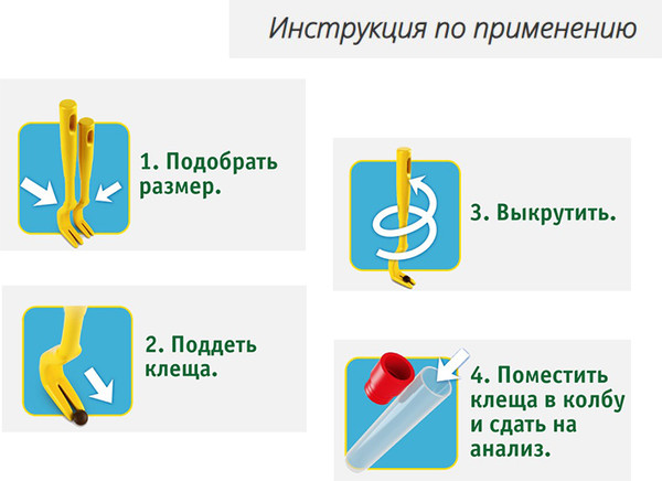 Изображение товара Выкручиватель клещей Medicalfort Klinver с пробиркой