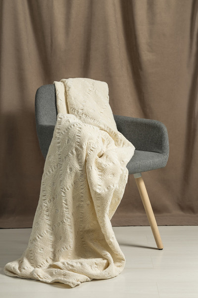 Изображение товара Плед Pole Kvetak (Беларускі лён) 195x220 25С192-ШР/у./л.с.уп. (Альба рис 90 / цв 0 )