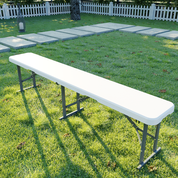 Изображение товара Скамья складная SAMMAN Van N 183x30x43 (гладкий, белый флок)