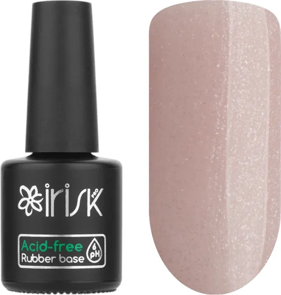 Изображение товара База для гель-лака IRISK Acid-free Rubber Base тон 05 Natural Shimmer Pink (10мл)