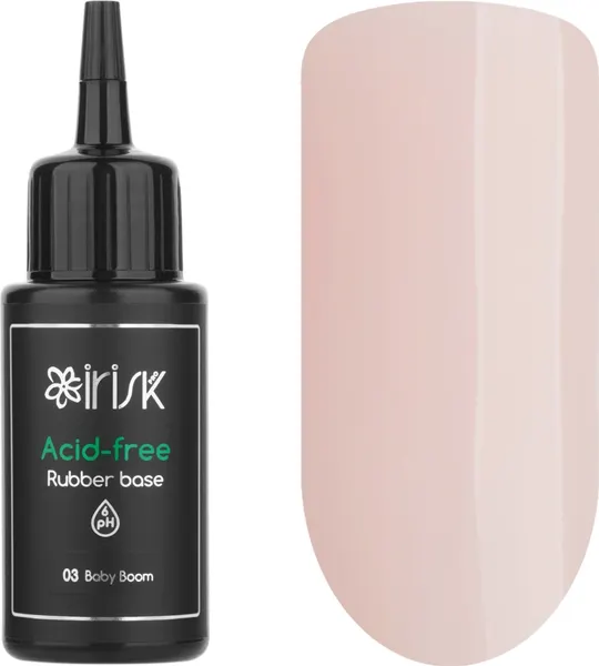 Изображение товара База для гель-лака IRISK Acid-free Rubber Base тон 03 Baby Boom (50мл)