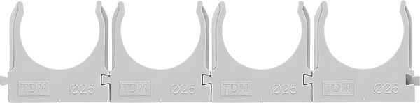 Изображение товара Крепеж-клипса для трубы TDM SQ0405-8003 (100шт, серый)